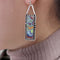 Aretes Duales de Color Liso Personalizados