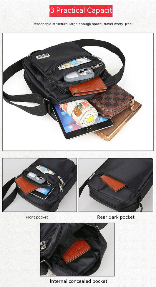 Bolso Bandolera Impermeable de Gran Capacidad con Múltiples Compartimentos - Image 15