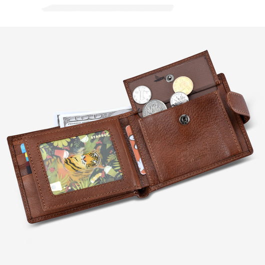 Billetera Corta Multifuncional de Cuero para Hombre - Image 21