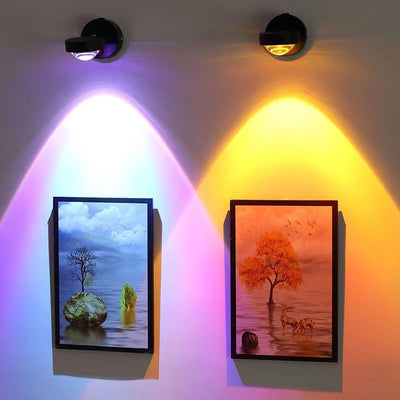 Lámpara de Pared Recargable Atardecer Rojo - Instalación sin Herramientas para Dormitorio