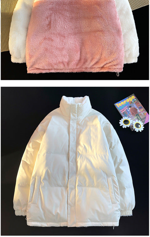 Abrigo Reversible de Algodón Grueso para Invierno - Image 14