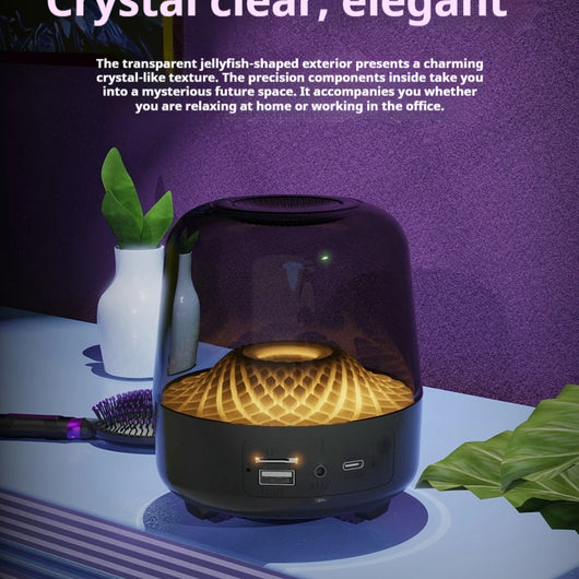 Subwoofer de Escritorio Bluetooth Negro y Oro - Image 13