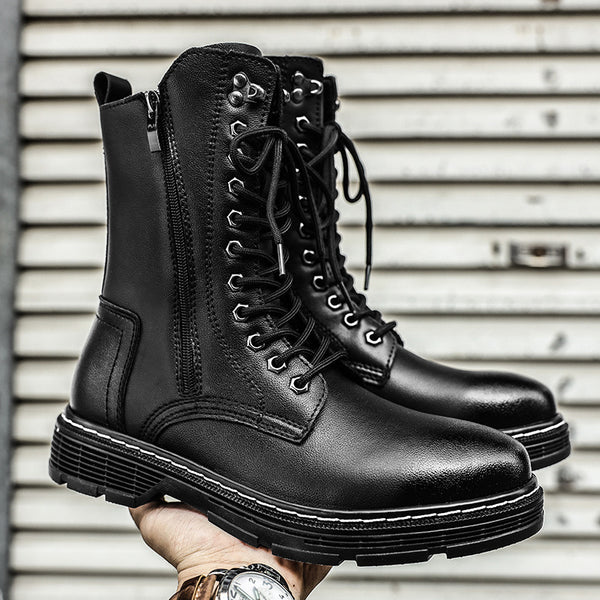 Botas Martin Altas Impermeables para Hombre Talla Grande - Otoño e Invierno