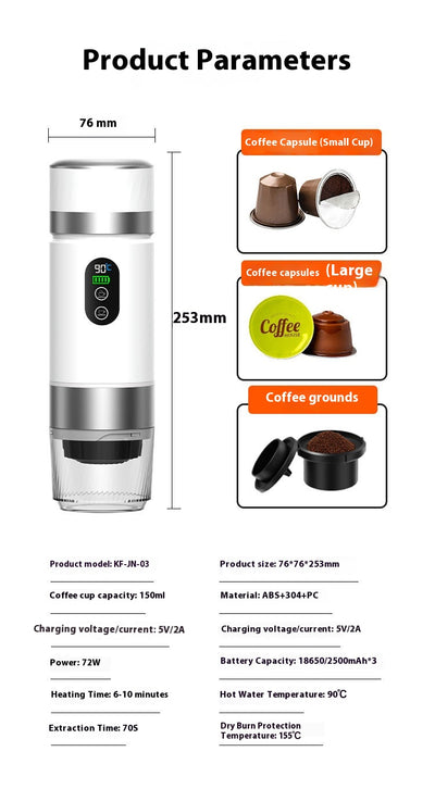 Cafetera de Presión Portátil Americana con Calentamiento Rápido - Image 8
