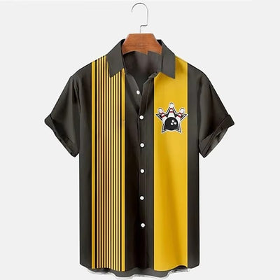 Camisa Bowling Hombre Impresión Digital 3D - Image 5