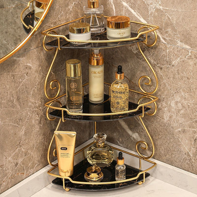 Repisa Triangular de Lujo para Baño - Organizador de Vanidad - Image 8