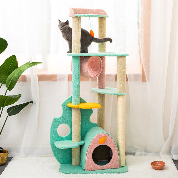 Rascador para Gatos Grande - Juguete y Accesorio Felino Completo