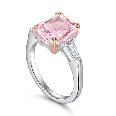 Anillo de Diamante Zirconio Carbono Alto Plateado - Image 3