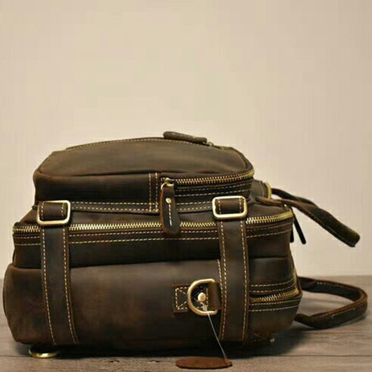 Bolsa Mensajera de Cuero Genuino para Hombre con Asa de Hombro - Image 7