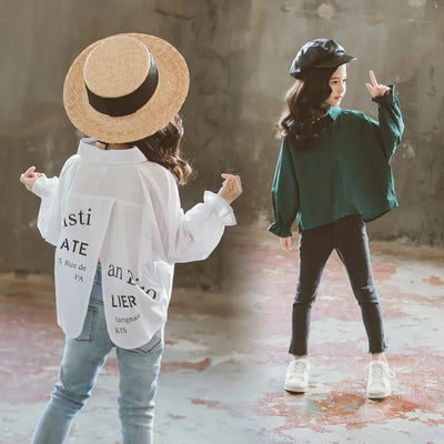 Camiseta Infantil de Manga Larga con Letras - Image 10