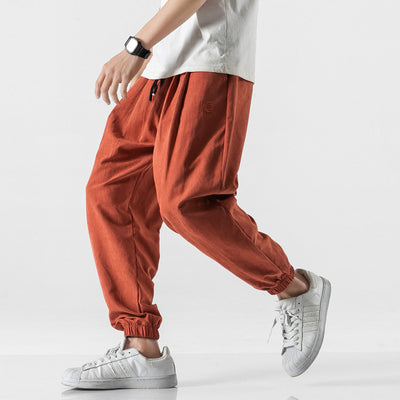 Pantalones Harem Sueltos de Nueve Puntos para Hombre - Versátiles y Cómodos - Image 10
