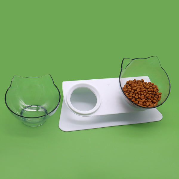 Comedero Elevado Cervical para Gatos con Soporte Ergonómico