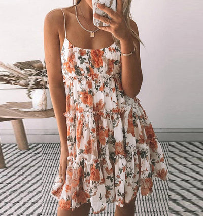 Vestido Bohemio de Tirantes con Estampado Floral para Verano - Image 3
