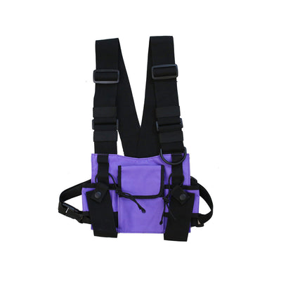 Chaleco Táctico Hip Hop Tide Brand con Mochila de Pecho - Image 15