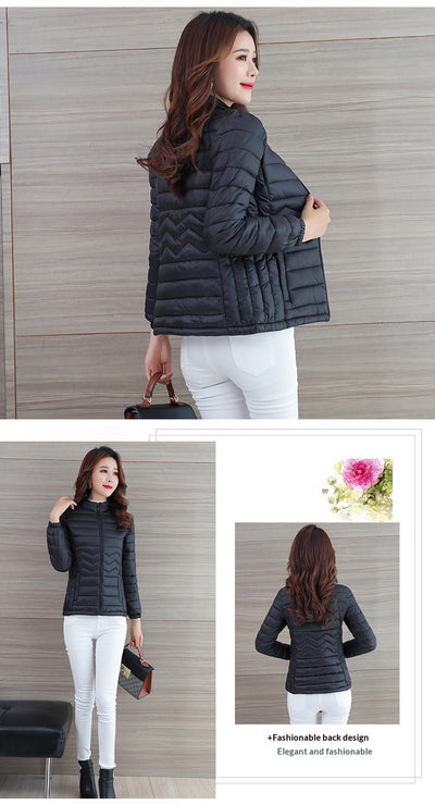 Abrigo Corto Slim Fit de Algodón Ligero para Mujer - Image 12