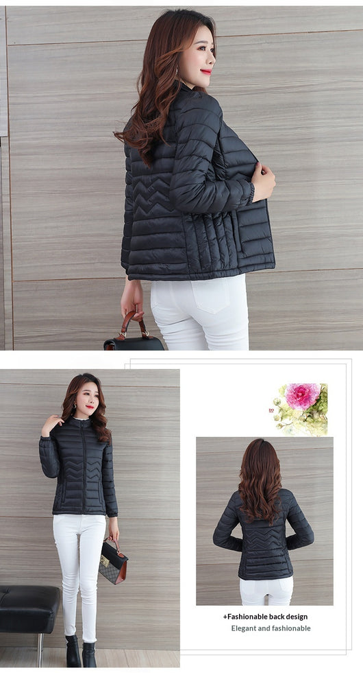 Abrigo Corto Slim Fit de Algodón Ligero para Mujer - Image 12