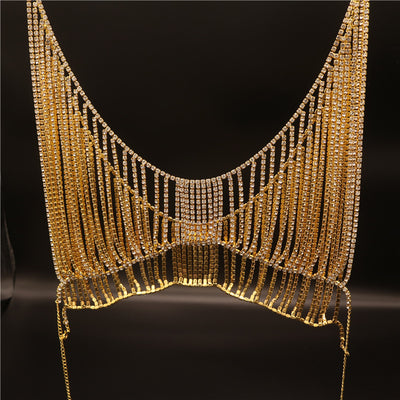 Top Bikini Lujo con Cadena de Cristales para Fiesta y Eventos - Image 13