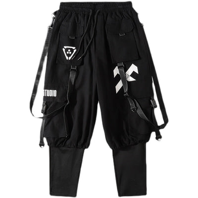 Pantalones Cargo Funcionales Desmontables Tendencia Street Wear - Image 7