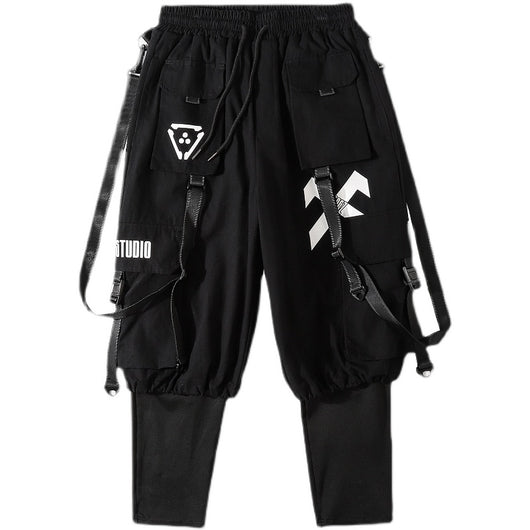 Pantalones Cargo Funcionales Desmontables Tendencia Street Wear - Image 7