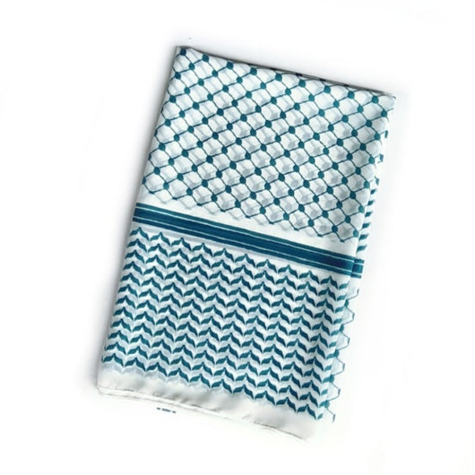 Pañuelo Árabe Estampado Cuadros Chiffón Elegante - Image 11