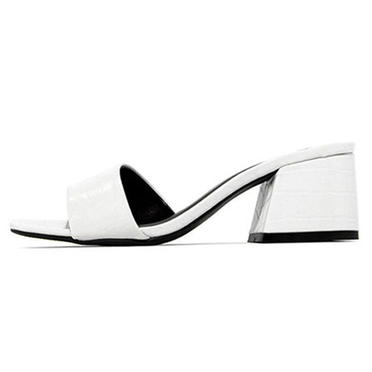 Sandalias de Cuero con Tacón Grueso para Mujer - Image 12