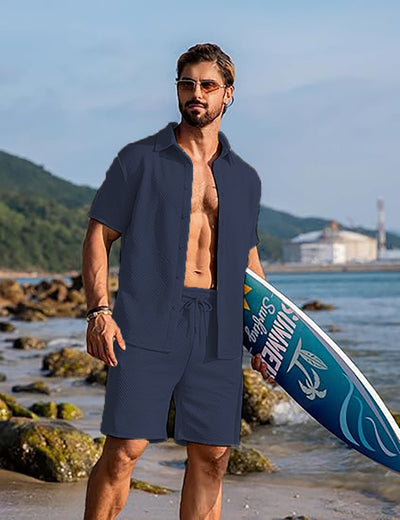 Conjunto Deportivo Casual de Punto: Playera y Shorts - Image 9