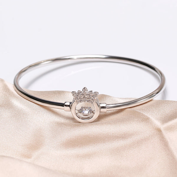 Pulsera de Plata 925 Corazón Corona Elegante - Image 3