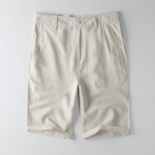 Shorts de Lino y Algodón para Hombre - Verano y Otoño - Image 2