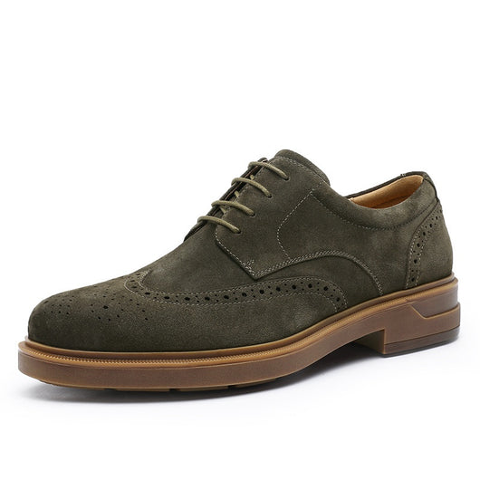 Zapatos de Cuero Ante Grabado Vintage Transpirables para Hombre - Image 7