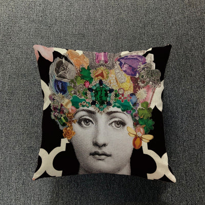 Funda de Almohada de Algodón y Lino para Sala de Estar - Image 50