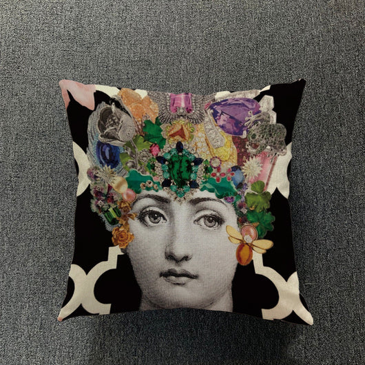 Funda de Almohada de Algodón y Lino para Sala de Estar - Image 50