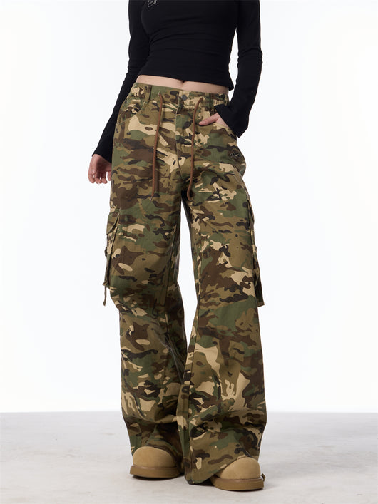 Pantalones Cargo Caqui Lavados para Mujer - Corte Holgado y Casual - Image 12