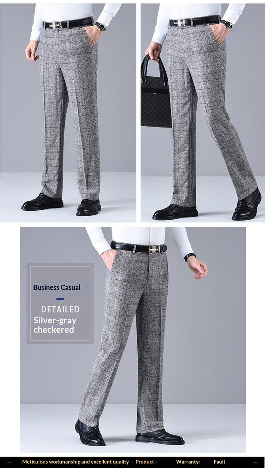 Pantalones Casuales de Cintura Alta Rectos y Holgados para Hombre - Image 9