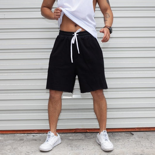Pantalones Deportivos Deshilachados de Cinco Puntos Tendencia