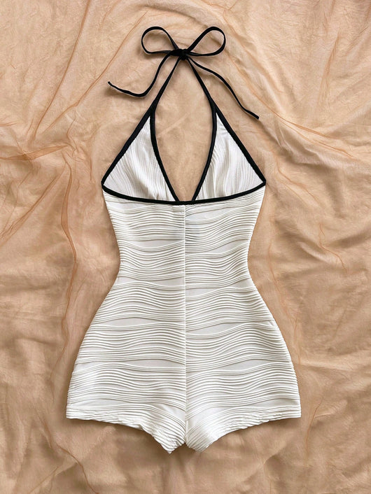 Enterizo Bikini Reductor de Talle Alto con Protección Solar - Image 14