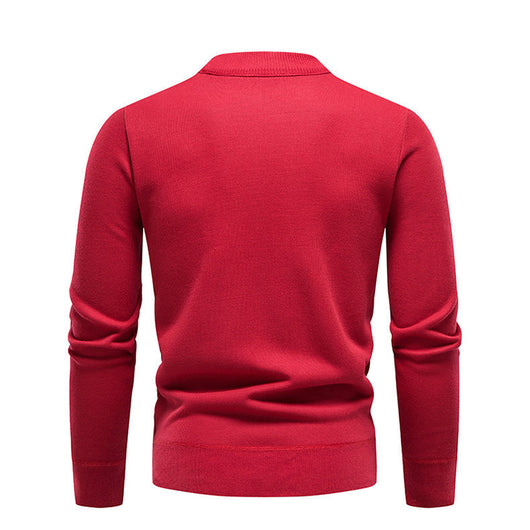 Suéter para Hombre con Forro Polar Grueso Cuello Redondo - Image 25
