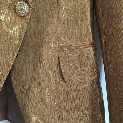 Blazer Ejecutivo Doble Botonadura con Hebilla de Cabeza de León - Image 2