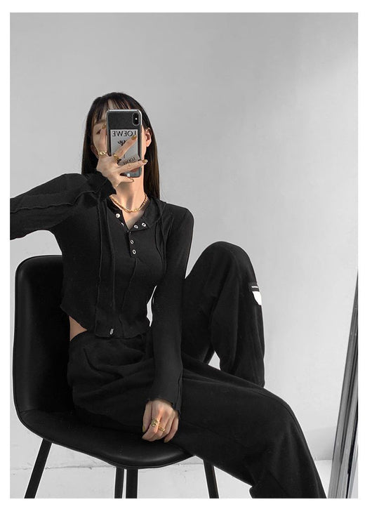 Sudadera con Capucha Ajustada para Mujer - Manga Larga Otoño - Image 17