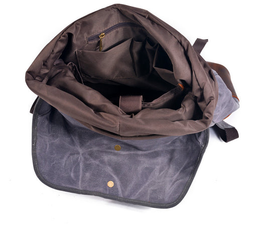 Mochila Impermeable de Lona Resistente para Hombre - Image 12