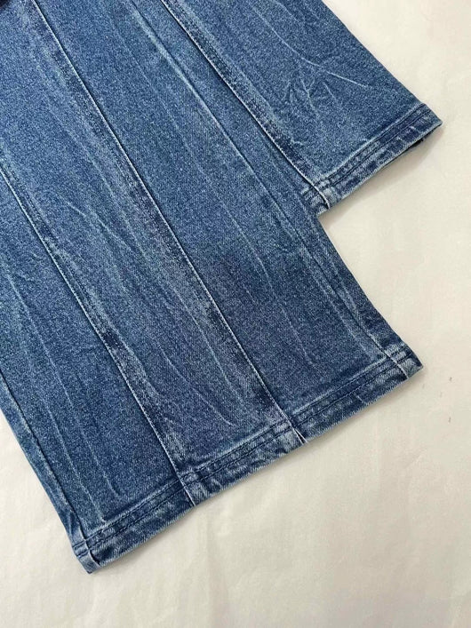Pantalones Vaqueros Talle Alto con Moño y Pierna Ancha - Image 10