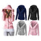 Sudadera Hoodie Larga Mujer - Abrigo Casual de Color Liso