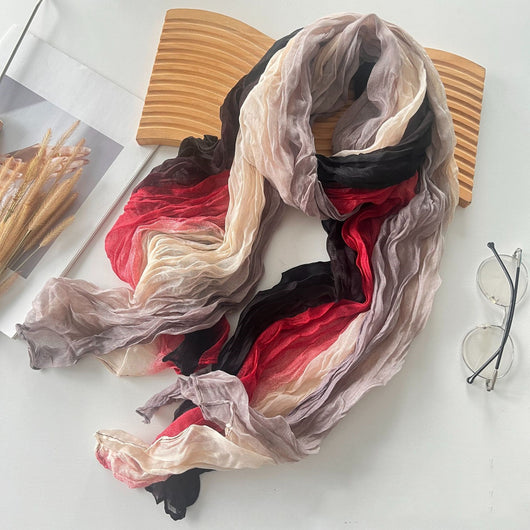 Bufanda Larga Combinada de Algodón y Lino para Otoño e Invierno - Image 16