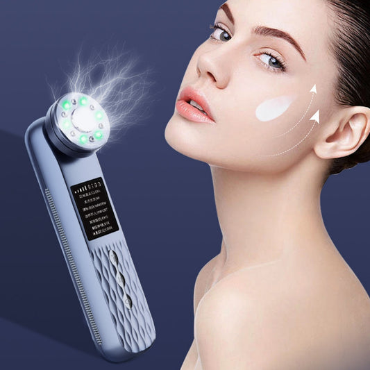 Masajeador Facial RF con Luz LED, Radiofrecuencia y Microcorriente
