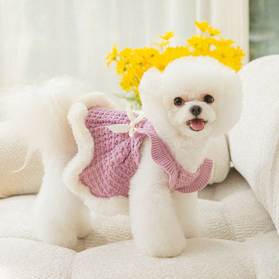 Suéter Falda Princesa con Moño para Mascotas