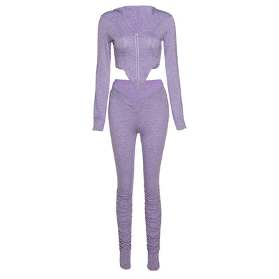 Conjunto Deportivo con Capucha y Pliegues - Image 7