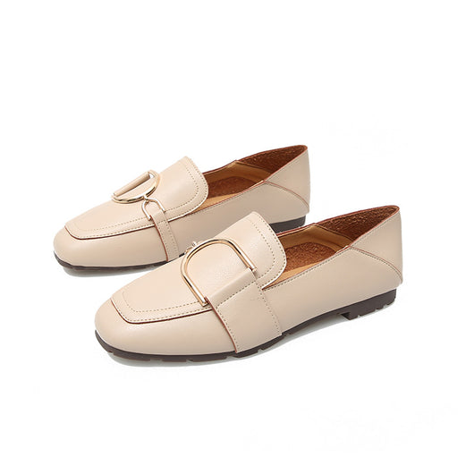Zapatos de Cuero Británicos Clásicos con Punta Cuadrada y Suela Blanda - Image 4