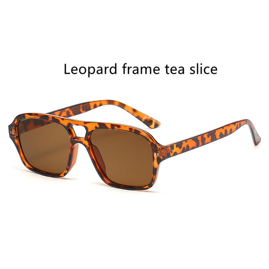 Gafas de Sol Retro Puente Doble Poligonales Unisex - Image 5