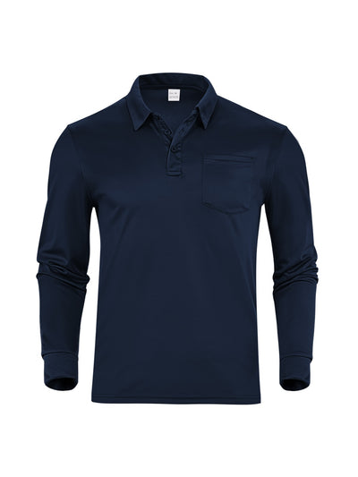Camisa Suelta de Manga Larga en Color Sólido para Hombre - Image 15
