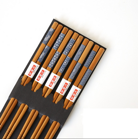 Juego de Palillos de Bambú Natural para Sushi - Puntas Afiladas - Image 2