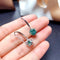 Aretes de Diamante Moissanita Azul Verde - Cristales de Pureza Impecable